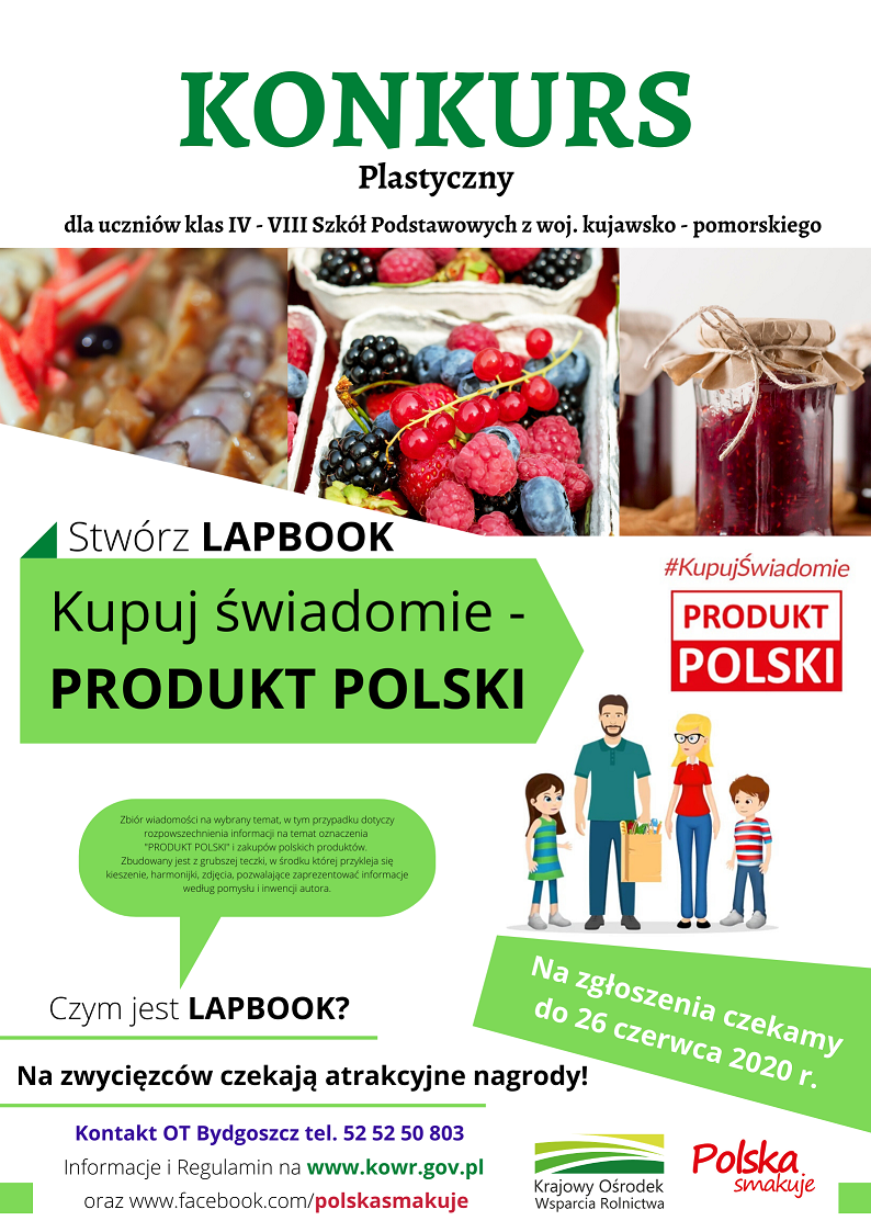 KONKURS na LAPBOOKA Kupuj Świadomie plakat